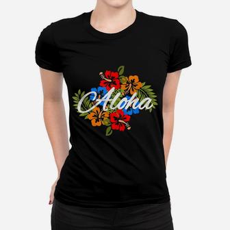 Hawaii Aloha T Shirt Hawaiian Hibiscus Flowers Women T-shirt | Crazezy DE