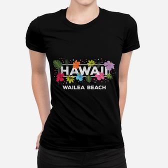 Hawaii Kapalua Bay Maui Hawaiian Tropical Hibiscus Flower Women T-shirt | Crazezy