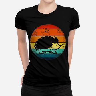 Hedgehog 70'S Style Vintage Retro Sunset Hedgie Women T-shirt | Crazezy