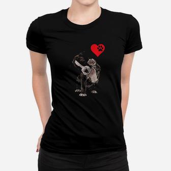 High Five Heart Bulldog Pup I Love Boxer Dog Lovers Bulldogs Women T-shirt | Crazezy DE