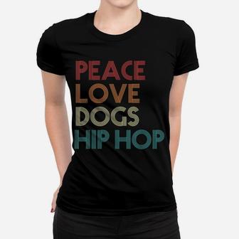 Hip Hop Dancer Dance Dog Lover Breakdancing Vintage Retro Women T-shirt | Crazezy
