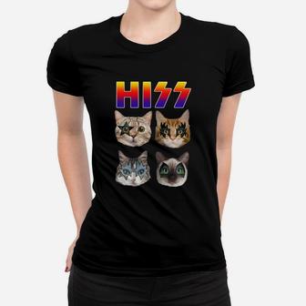 Hiss Cat Women T-shirt - Thegiftio UK