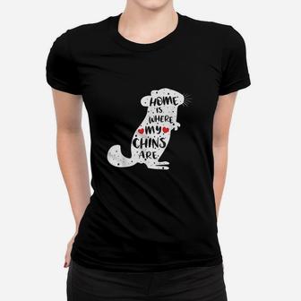 Home Is Where My Chins Are Women T-shirt | Crazezy