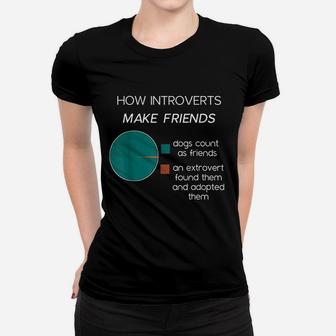How Introverts Make Friends Women T-shirt - Thegiftio UK