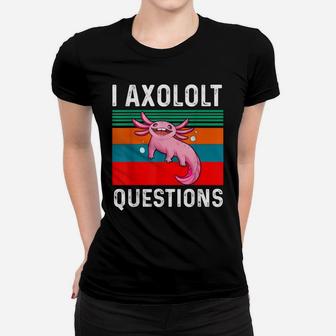 I Axolotl Questions Fish Cute Kawaii Kids Men Retro Vintage Women T-shirt | Crazezy