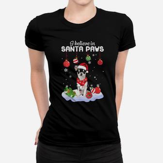 I Believe In Santa Paws Chihuahua Gift Women T-shirt - Monsterry UK