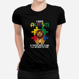 I Have Puzzle Piece Lion Awareness Day Asperger Gift Women T-shirt | Crazezy