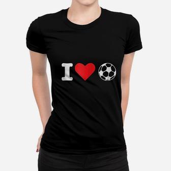 I Heart Love Soccer Women T-shirt | Crazezy CA
