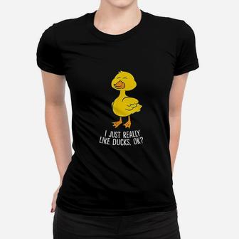 I Just Really Like Ducks Women T-shirt | Crazezy