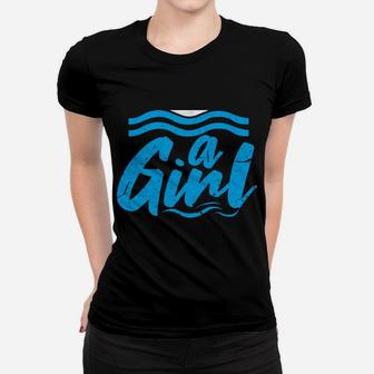 I Know I Swim Like A Girl Try To Keep Up Swimming Women T-shirt | Crazezy UK