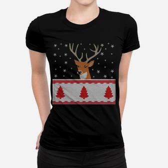 I Like Big Racks Bow Hunter Xmas Deer Hunting Sweatshirt Women T-shirt | Crazezy