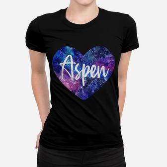 I Love Aspen Colorado Space Galaxy Women T-shirt | Crazezy AU