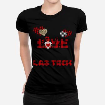 I Love Being A Lab Teach Gnome Valentine Women T-shirt - Monsterry