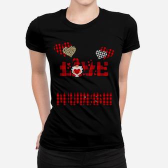 I Love Being A Nurse Gnome Valentine Women T-shirt - Monsterry