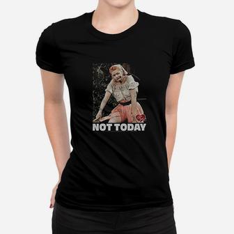 I Love Lucy Not Today Black Women T-shirt | Crazezy
