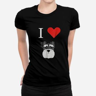 I Love My Schnauzer Women T-shirt | Crazezy UK
