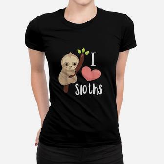 I Love Sloths Women T-shirt | Crazezy
