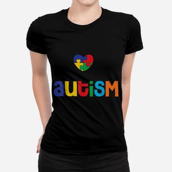 I Love Someone With Autism Puzzle Heart Valentines Day Women T-shirt - Monsterry