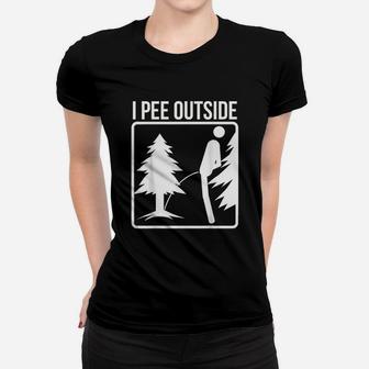 I Pi Outside Cute Take A Leak Out Women T-shirt | Crazezy