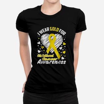 I Wear Gold For Childhood Women T-shirt | Crazezy DE