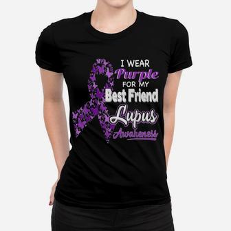 I Wear Purple For My Best Friend - Lupus Awareness Women T-shirt | Crazezy CA