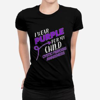 I Wear Purple For My Child Women T-shirt | Crazezy