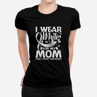 I Wear White For My Mom Women T-shirt | Crazezy CA