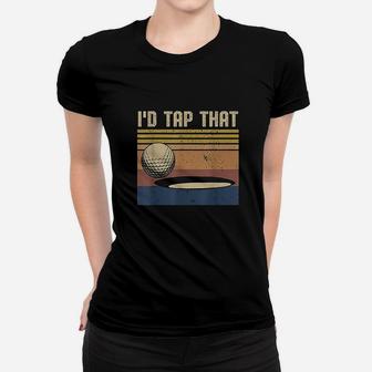 Id Tap That Funny Golf Vintage Women T-shirt | Crazezy UK
