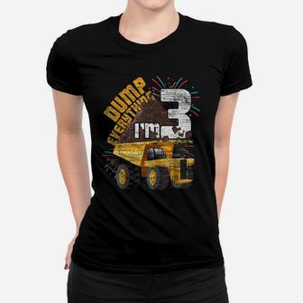 I'm 3 Years Old Birthday Boy Truck Gifts 3Rd Birthday Women T-shirt | Crazezy AU