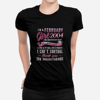 Im A February Girls 2004 17Th Birthday Gift 17 Years Old Women T-shirt | Crazezy CA