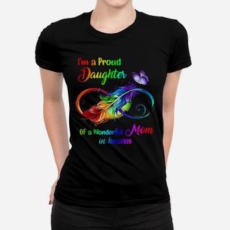 Im A Proud Granddaughter Of A Wonderful Mom In Heaven Women T-shirt - Monsterry DE