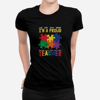 Im A Proud Teacher Students Autistic Autism Awareness Women T-shirt - Monsterry UK