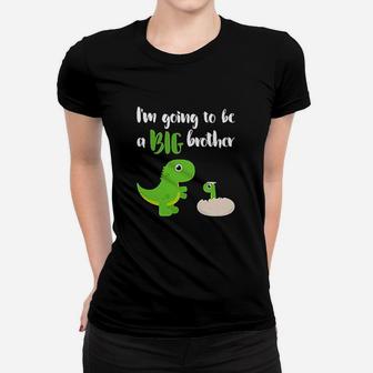 Im Going To Be A Big Brother Dinosaur Women T-shirt | Crazezy CA