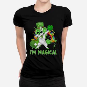 Im Magical Irish Dabbing Unicorn Toddler St Patricks Day Women T-shirt - Monsterry AU