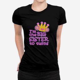 Im The Big Sister To Twins Women T-shirt | Crazezy CA