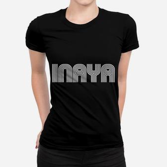 Inaya Name Retro 60S 70S 80S Vintage Family Funny Women T-shirt | Crazezy