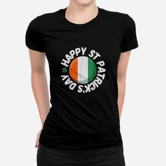 Irish Happy St Patrick's Day Ireland Flag Women T-shirt - Monsterry