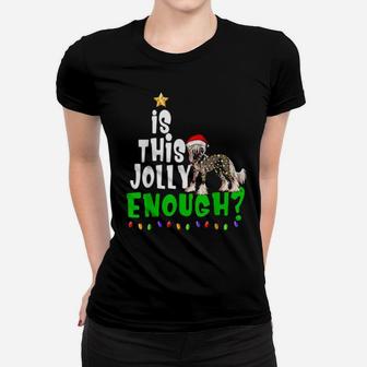 Is This Jolly Enough Xmas Chinese Crested Women T-shirt - Monsterry UK