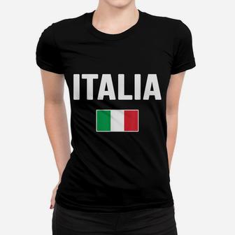 Italia T-Shirt Italian Flag Italy Gift Love Souvenir Women T-shirt | Crazezy DE