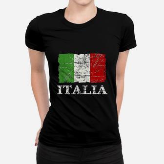 Italian Vintage Flag Women T-shirt | Crazezy