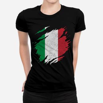 Italy Flag Italian Pride Vintage Italia Women T-shirt | Crazezy