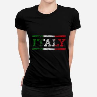 Italy Trip Italian Flag Women T-shirt | Crazezy