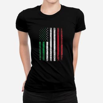 Italy Usa Flag 4Th Of July Patriotic American Italian Flag Women T-shirt | Crazezy