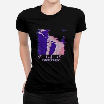 Japanese Boy Game Over Aesthetic Women T-shirt | Crazezy CA