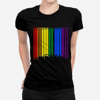 Jefferson County Kentucky Lgbtq Gay Lesbian Pride Women T-shirt - Monsterry UK