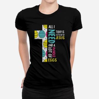 Jesus Easter Funny Egg Hunting Cross Religious Christian Women T-shirt | Crazezy UK