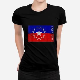 Juneteenth Freedom Day Flag Women T-shirt | Crazezy