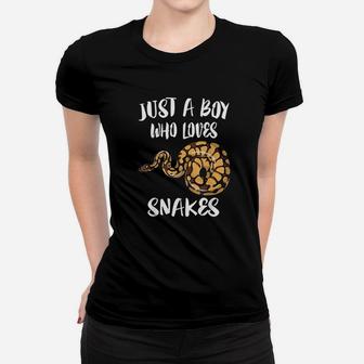 Just A Boy Who Loves Snakes Animal Gift Women T-shirt | Crazezy AU
