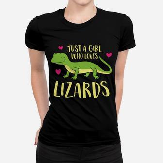 Just A Girl That Loves Lizards Cute Lizard Girl Women T-shirt | Crazezy CA