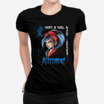Just A Girl Who Loves Anime Women T-shirt | Crazezy DE
